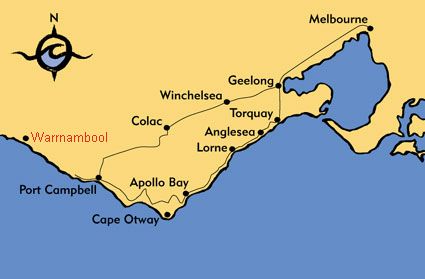 warrnambool map